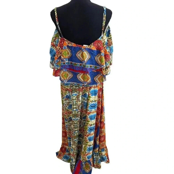 Chaudry Mixed Media Maxi Dress NWT - Picture 3 of 4